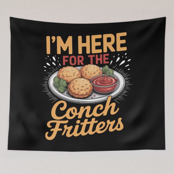 Item preview, IM Here For Conch Fritters Bahamian Caribbean Cuisine designed and sold by savrmiller.