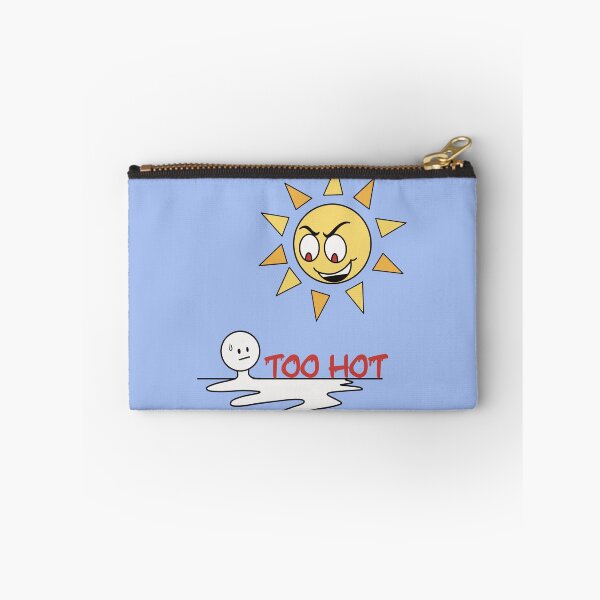 Item preview, Too Hot: Blue Background Version  designed and sold by FarFetchedFox.