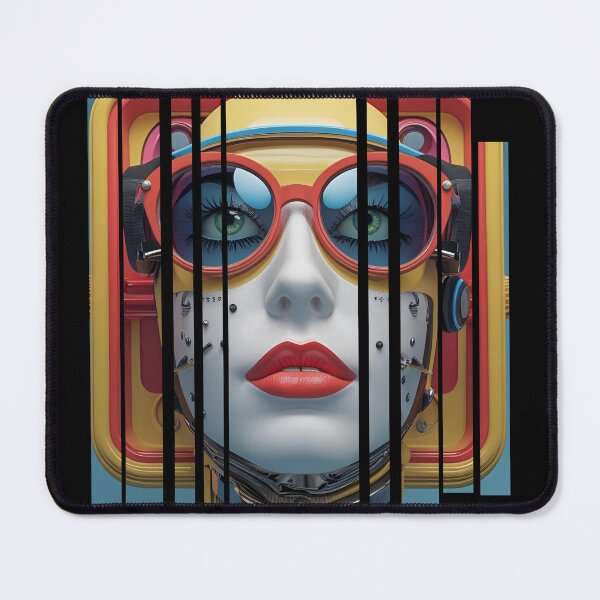 Item preview, Cyborg girl listening to music 13 designed and sold by Neon G.