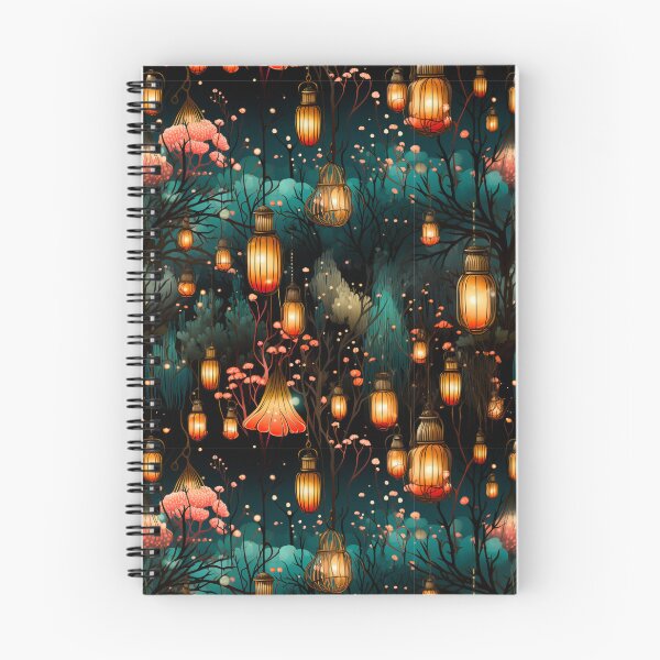 Item preview, Faroles mágicos de jardín nocturno con impresión botánica designed and sold by FoxTreeDesign.