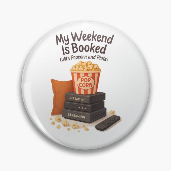 Item preview, My Weekend Is Booked – Cozy Movie & TV Binge Design designed and sold by Aube11.