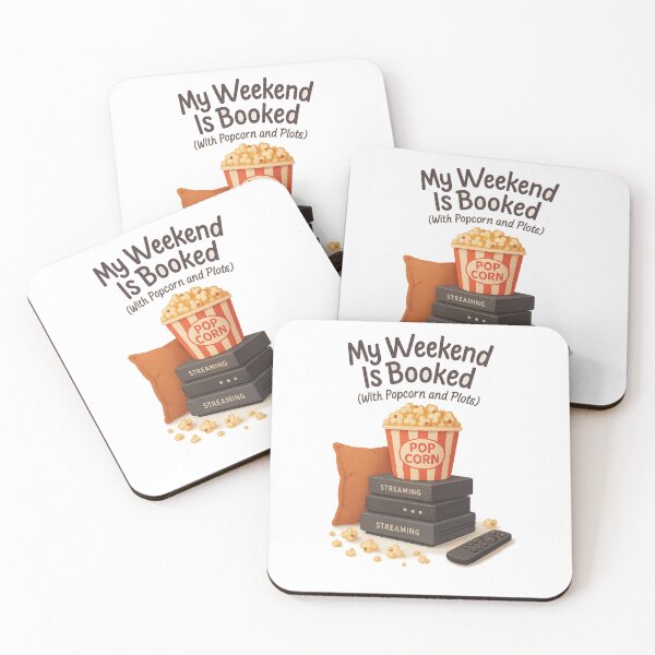 Item preview, My Weekend Is Booked – Cozy Movie & TV Binge Design designed and sold by Aube11.