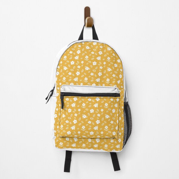 Item preview, Small Scale Minimal Sunshine Yellow and White Florals Print designed and sold by Daniel Bevis Design.