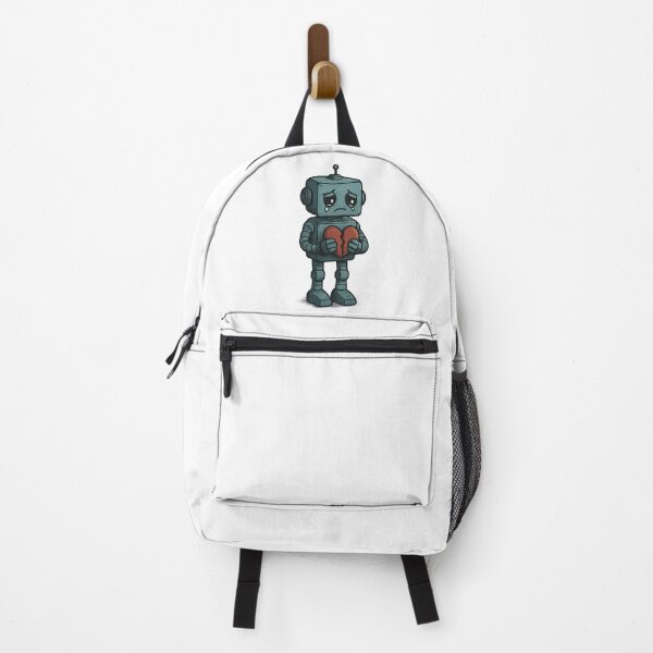 Item preview, Sad Robot Holding a Broken Heart – Emotional AI Design designed and sold by B-M-Store.