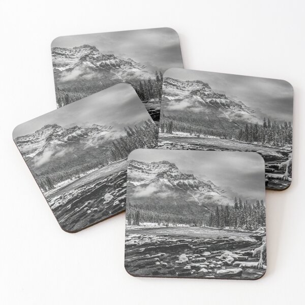 Item preview, Athabasca Falls, black & white, Canada designed and sold by Steven Weeks.