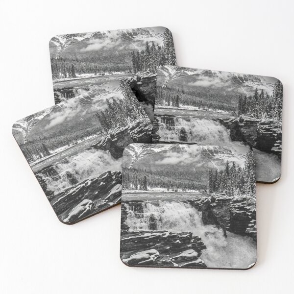 Item preview, Athabasca Falls, black & white, Canada designed and sold by Steven Weeks.