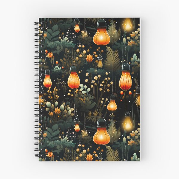 Item preview, Fairy Lanterns in a Magical Night Garden Print designed and sold by FoxTreeDesign.