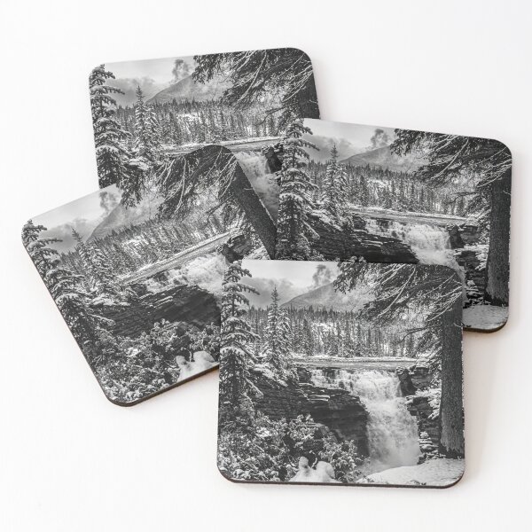 Item preview, Athabasca Falls, black & white, Canada designed and sold by Steven Weeks.