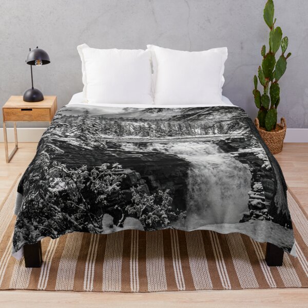 Item preview, Athabasca Falls, black & white, Canada designed and sold by Steven Weeks.