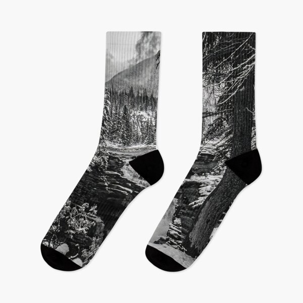 Item preview, Athabasca Falls, black & white, Canada designed and sold by Steven Weeks.