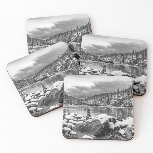 Item preview, Athabasca Falls, black & white, Canada designed and sold by Steven Weeks.