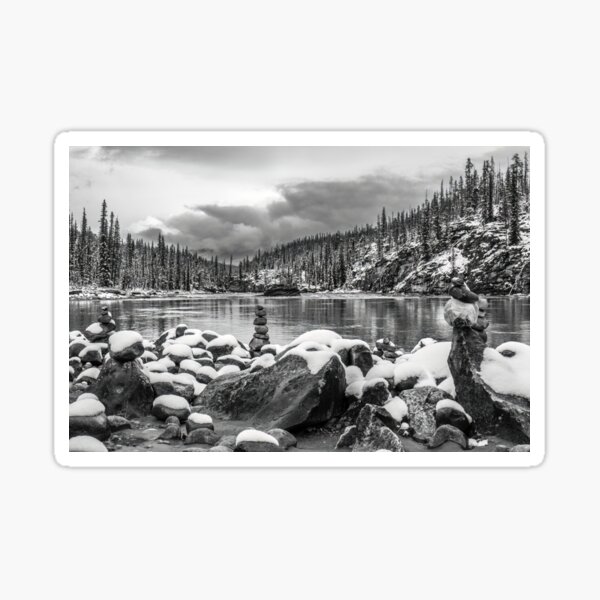 Item preview, Athabasca Falls, black & white, Canada designed and sold by Steven Weeks.
