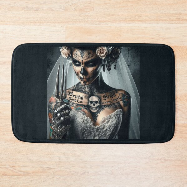 Item preview, Gothic Bride Sugar Skull Trident designed and sold by Voodoo Store Paranormal Collections.