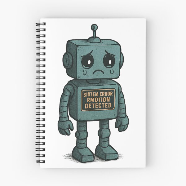 Item preview, Sad Robot – System Error: Emotion Detected designed and sold by B-M-Store.