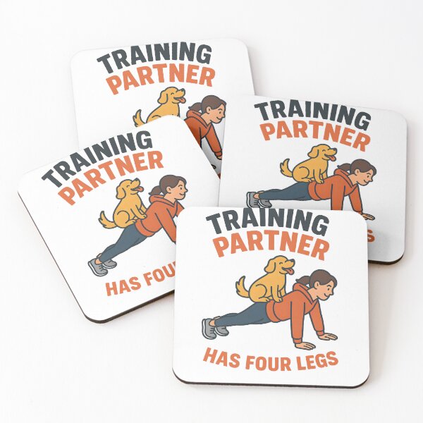 Item preview, Training Partner Has Four Legs – Funny Dog Workout T-Shirt designed and sold by SnB-Design.