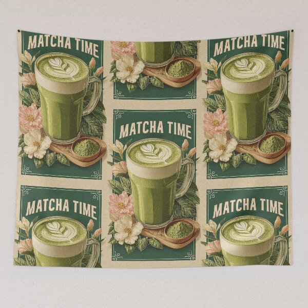 Item preview, Matcha time poster designed and sold by sabinako.
