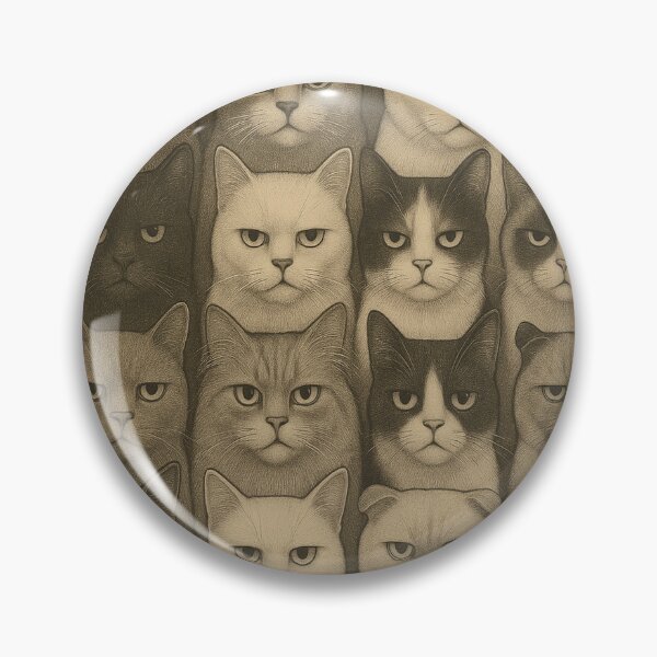 Item preview, "Deadpan Cats – Surreal Realism Puzzle" designed and sold by SEIMEI2025.
