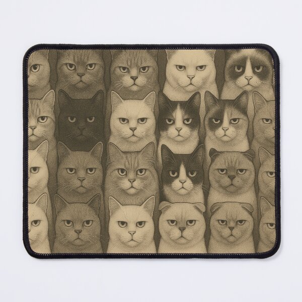 Item preview, "Deadpan Cats – Surreal Realism Puzzle" designed and sold by SEIMEI2025.