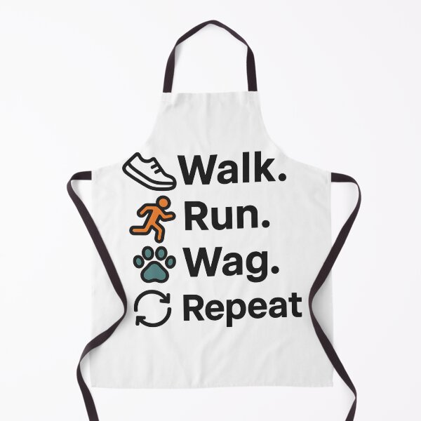 Item preview, Walk Run Wag Repeat – Funny Active Dog Lover T-Shirt designed and sold by SnB-Design.