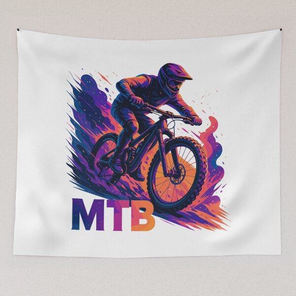 Item preview, MTB mountain biking mountain biker gift designed and sold by Pineapple-Tree.