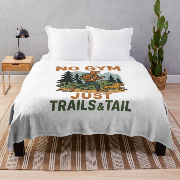 Item preview, No Gym – Just Trails and Tail Funny Dog Hiking T-Shirt designed and sold by SnB-Design.