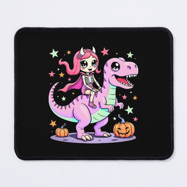 Item preview, Creepy Kawaii Ride on T-Rex – Cute and Spooky Dino Adventure Design designed and sold by DesignDoodleArt.