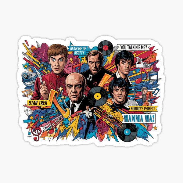 Item preview, Iconic Movie & TV Actors Collage by Modern Mojo | Retro Pop Art Legends | Classic Cinema & TV Stars designed and sold by Modern-Mojo.