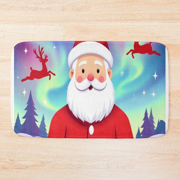 Item preview, Santa Claus Under the Northern Lights designed and sold by 420Rave.
