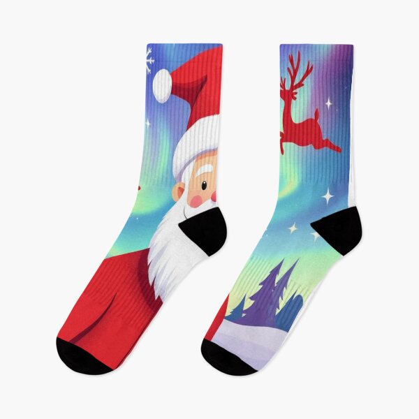 Item preview, Santa Claus Under the Northern Lights designed and sold by 420Rave.