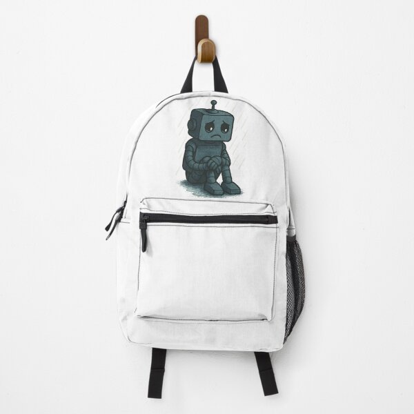 Item preview, Lonely Robot in the Rain – Emotional Cartoon designed and sold by B-M-Store.