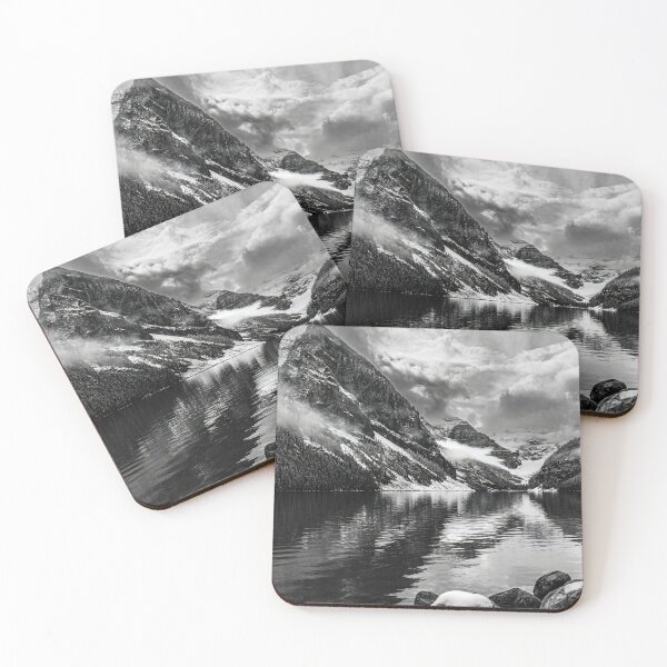 Item preview, Lake Louise, snow, black & white, Canada designed and sold by Steven Weeks.