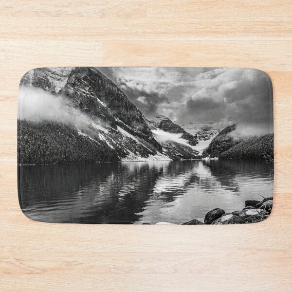 Item preview, Lake Louise, snow, black & white, Canada designed and sold by Steven Weeks.