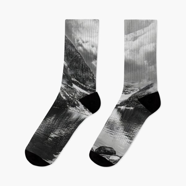 Item preview, Lake Louise, snow, black & white, Canada designed and sold by Steven Weeks.