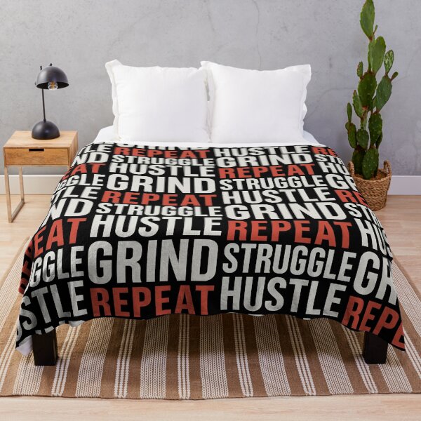 Item preview, Struggle Hustle Grind Repeat – Bold Motivational T-Shirt designed and sold by TeeTimeTreasure.
