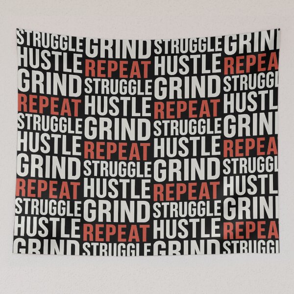 Item preview, Struggle Hustle Grind Repeat – Bold Motivational T-Shirt designed and sold by TeeTimeTreasure.