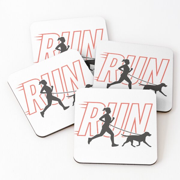 Item preview, Run With Dog – Female Runner & Pet Fitness T-Shirt designed and sold by SnB-Design.
