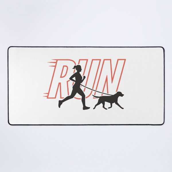 Item preview, Run With Dog – Female Runner & Pet Fitness T-Shirt designed and sold by SnB-Design.
