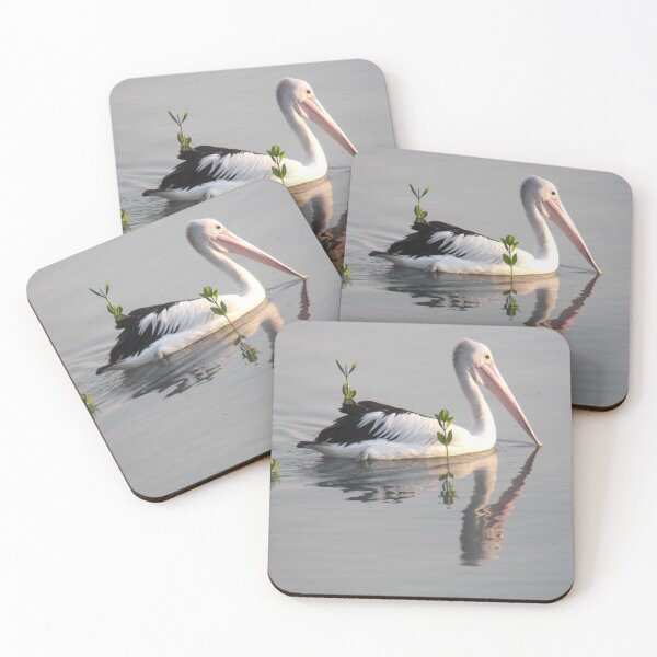 Item preview, A sole pelican on the mudflats, Cairns designed and sold by Kymbo.