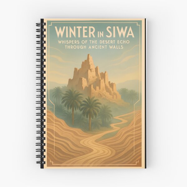 Item preview, Shali Fortress Ruins, Egypt – Vintage Art Deco Siwa Desert Scene designed and sold by Cosmopolis.