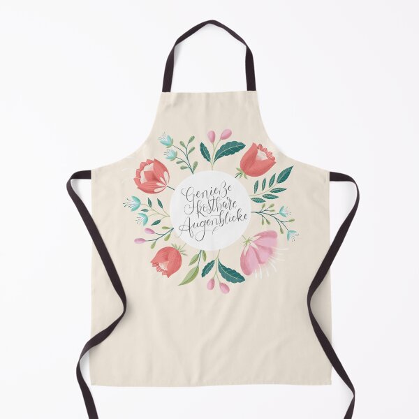 Item preview, Enjoy precious moments. Calligraphy. Quote with flowers. designed and sold by Sandra Brezina.