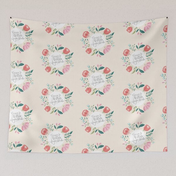 Item preview, Enjoy precious moments. Calligraphy. Quote with flowers. designed and sold by Sandra Brezina.