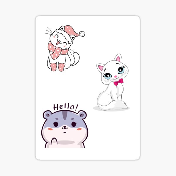 Item preview, Adorable Animals in Style: Hello from the Cute Crew designed and sold by Litora Designs.