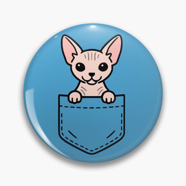 Artikelvorschau, Süßes Sphynx-Kätzchen Pocket Pal Lustige haarlose Sphynx-Katze entworfen und verkauft von chrisrivait.