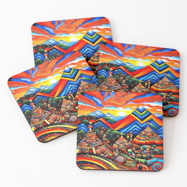 Item preview, Mountain peaks at sunset 1 designed and sold by George Hutton Hunter.