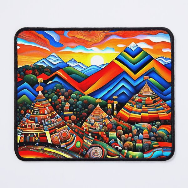 Item preview, Mountain peaks at sunset 1 designed and sold by George Hutton Hunter.