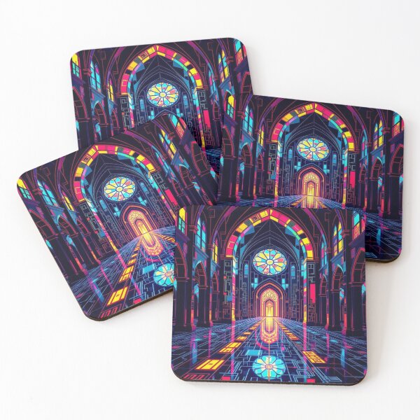 Item preview, Neon Cathedral: Sacred Space meets Color Pulse designed and sold by FotoworldEdel.