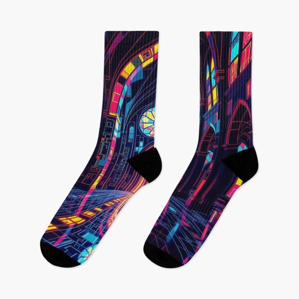 Item preview, Neon Cathedral: Sacred Space meets Color Pulse designed and sold by FotoworldEdel.