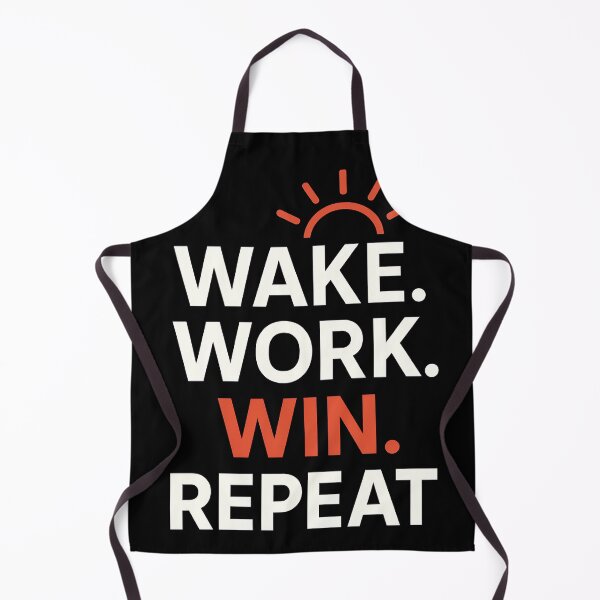 Item preview, Wake Work Win Repeat – Motivational Sunrise T-Shirt designed and sold by TeeTimeTreasure.