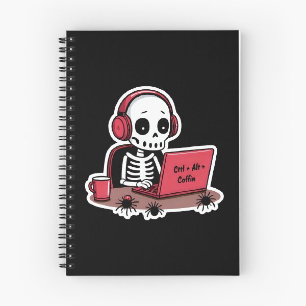 Item preview, Ctrl Alt Coffin – Funny Skeleton Gamer Design designed and sold by Obsi-dian Bones.
