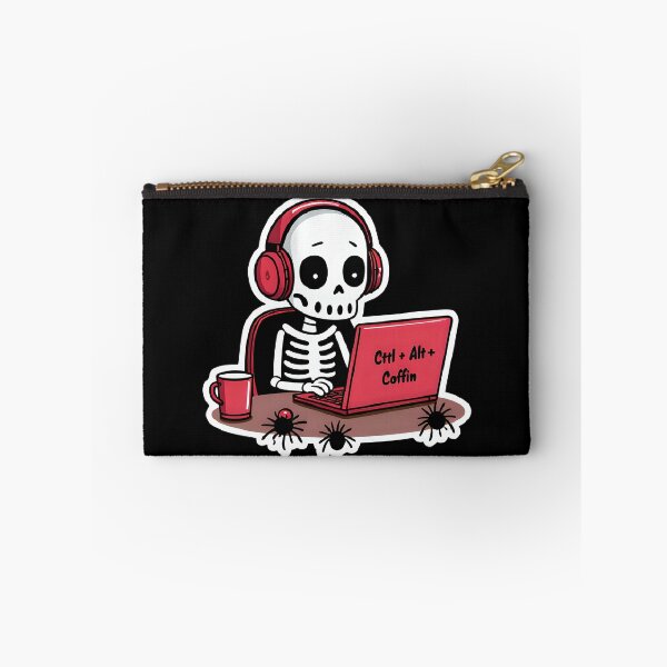 Item preview, Ctrl Alt Coffin – Funny Skeleton Gamer Design designed and sold by Obsi-dian Bones.